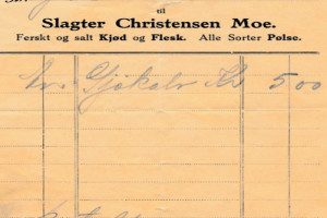 Regning fra 1935