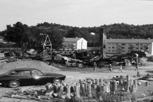 Sandefjord Betongvarefabrikk - brann 1970