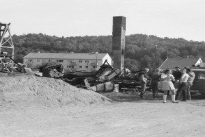 Sandefjord Betongvarefabrikk - brann 1970