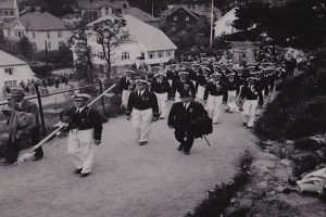 Kretsstevne for guttemusikkorps i Sandefjord 1951.