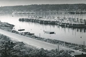 Hvalbåter ved Huvik