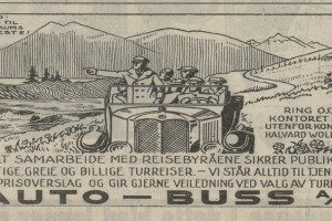 Auto-Buss / annonse 1930