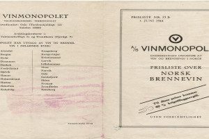 Vinmonopolet prisliste side 4 og 5 - 1944