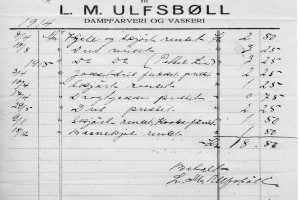 L. M. Ulfsbøll, Dampfarveri og Vaskeri