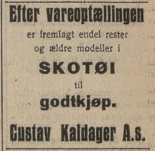 Gustav Kaldager - klær og skotøy