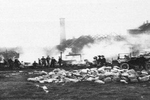 "Trævaren" brenner i 1922