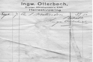 Ingw. Otterbech Herreekvipering - Gustav Abrahamsens Eftf.