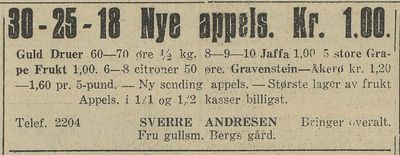 Sverre Andresen Frukt og Tobakk