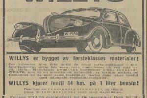 Amerikanske Willys i 1938