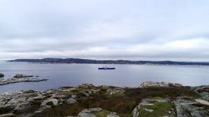 Dronebilder av Folehavna