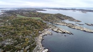 Dronebilder av Folehavna