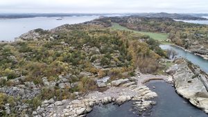 Dronebilder av Folehavna