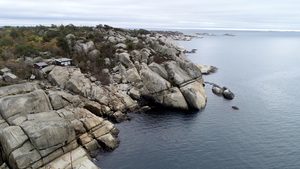 Dronebilder av Folehavna