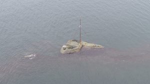 Dronebilder av Folehavna
