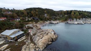 Dronebilder av Folehavna