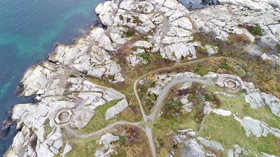 Dronebilder av Folehavna