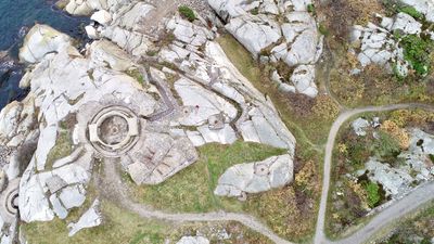 Dronebilder av Folehavna