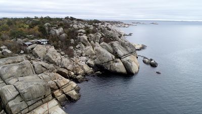 Dronebilder av Folehavna