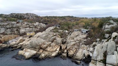 Dronebilder av Folehavna