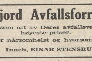 Sandefjords Avfallsforretning - 1956