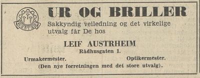 Urmakermester Leif Austrheim