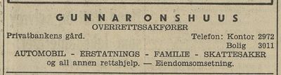 Overrettsakfører Gunnar Onshuus
