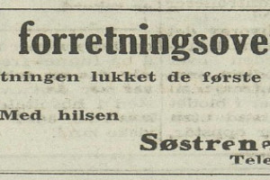 Søstrene Jacobsen - forretningsoverdragelse