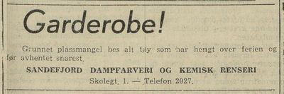 Sandefjords Dampfarveri og Kemisk Renseri