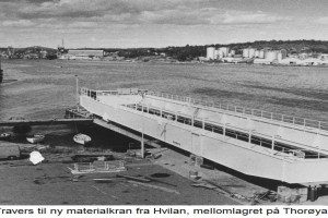 Travers til ny materialkran