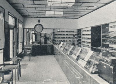 Interiør i butikken