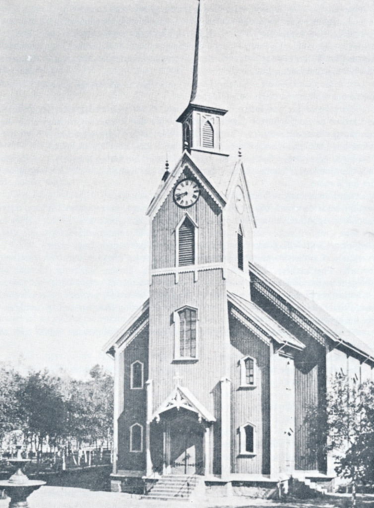 Sandefjord gamle kirke (før bybrannen i 1900)