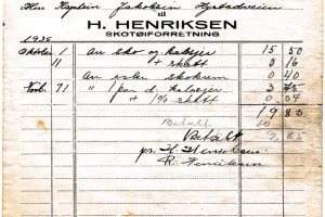 H. Henriksens skotøiforretning