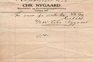 Chr. Nygaards, Herreekvipering & Manufaktur