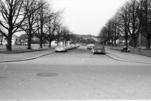 Langes gate gjennom kirkeparken til Stockfleths gate