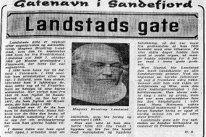 Landstads gate diverse