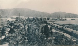 Eldste bilde fra Badeparken - 1862