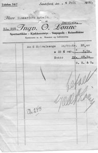 Ingv. O. Lønne 1932