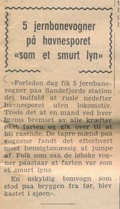 Løse vogner på havnesporet