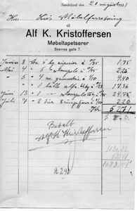 Møbeltapetserer Alf Kåre Kristoffersen