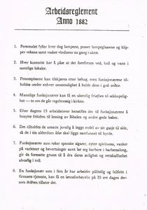 Arbeidsreglement 1882