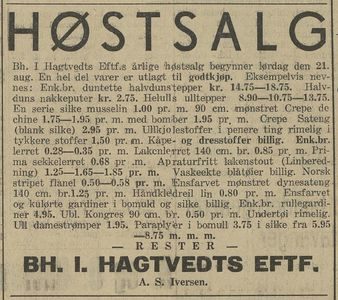 Bh. J. Hagtvedts Eftf. A/S - A. S. Iversen