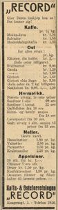 Kaffe- & Ostebutikken "Record"