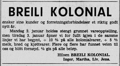 Breili kolonial / Hagely kolonial
