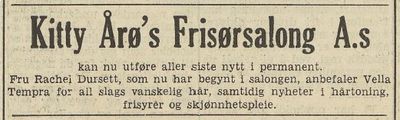 Kitty Årøes Frisørsalong A.s.