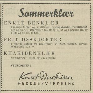 Knut Mathisen herreekvipering