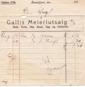 Gallis Meieriutsalg A/S