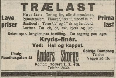 Anders Skorge Trælast