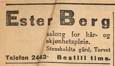 Ester Berg - skjønnhetspleie