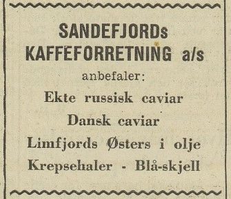 Sandefjords Kaffeforretning a/s