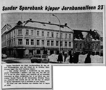 Sandar Sparebank kjøper Ertzhusgården
